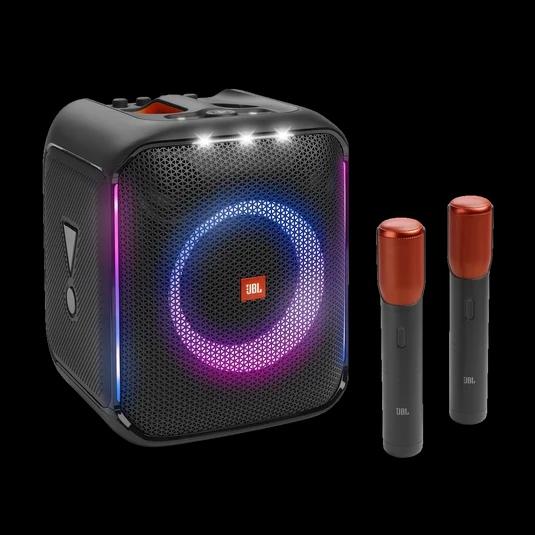 JBL PartyBox Encore with karaoke mic — rent the party for just 1K/day. - Active Photo